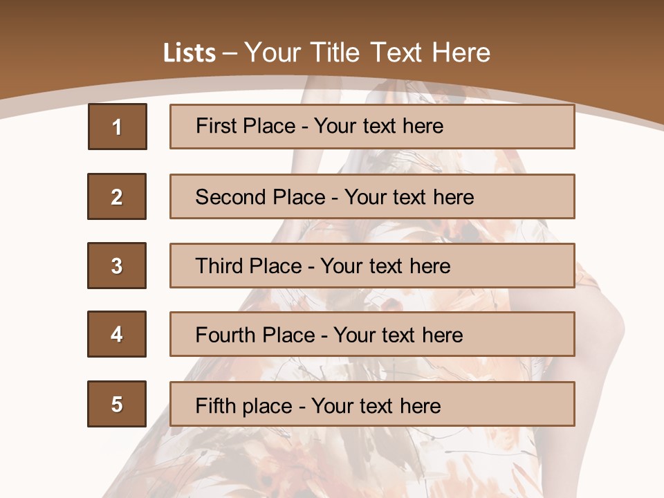 Lovely Hat Female PowerPoint Template