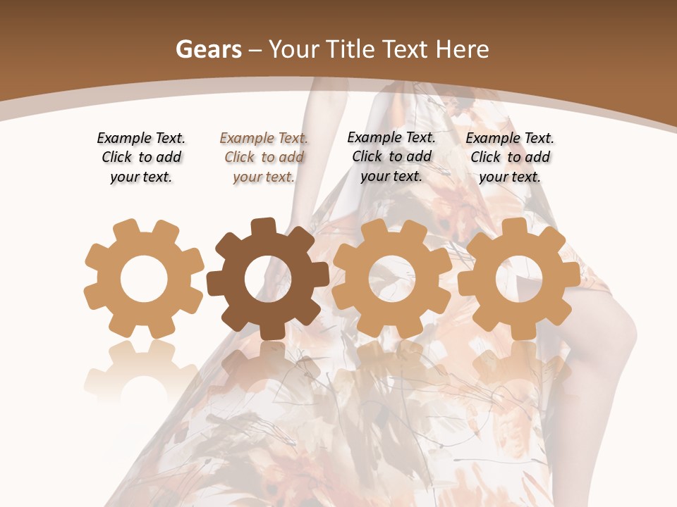 Lovely Hat Female PowerPoint Template