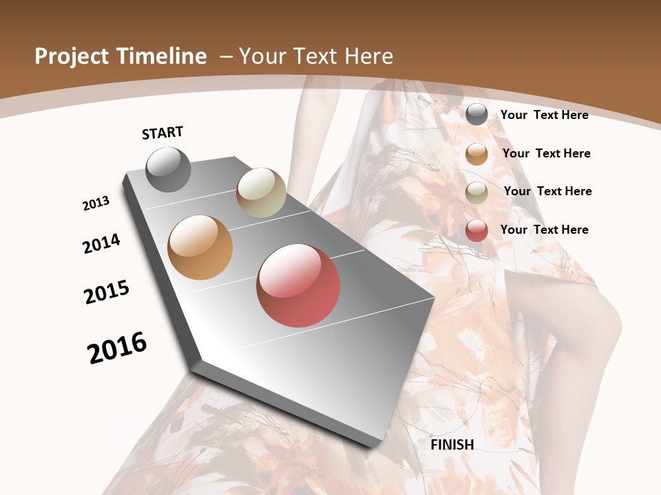 Lovely Hat Female PowerPoint Template