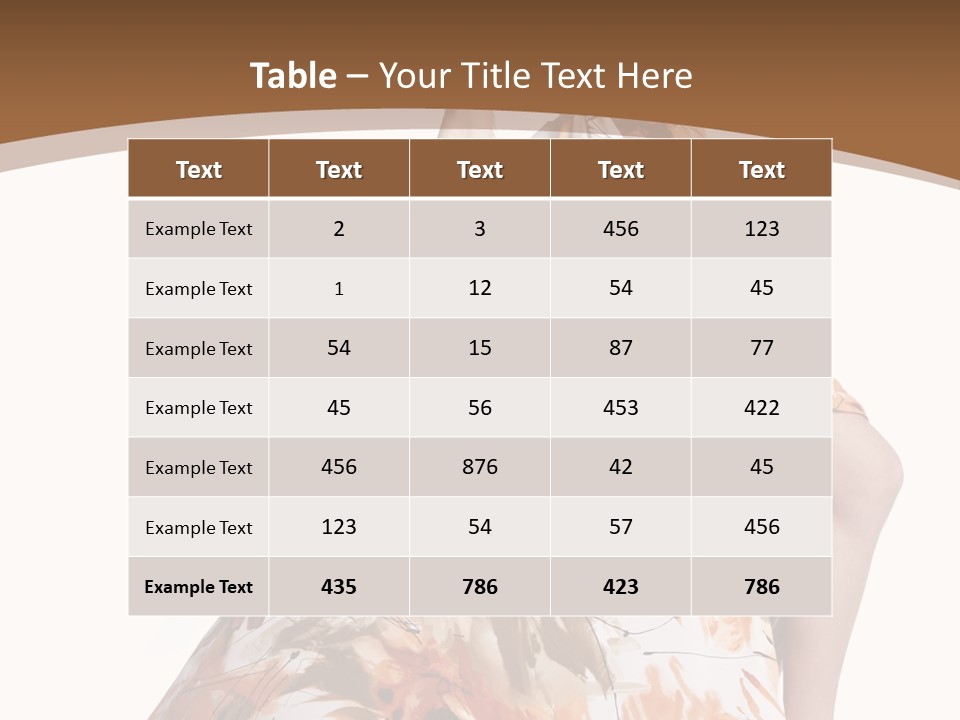 Lovely Hat Female PowerPoint Template