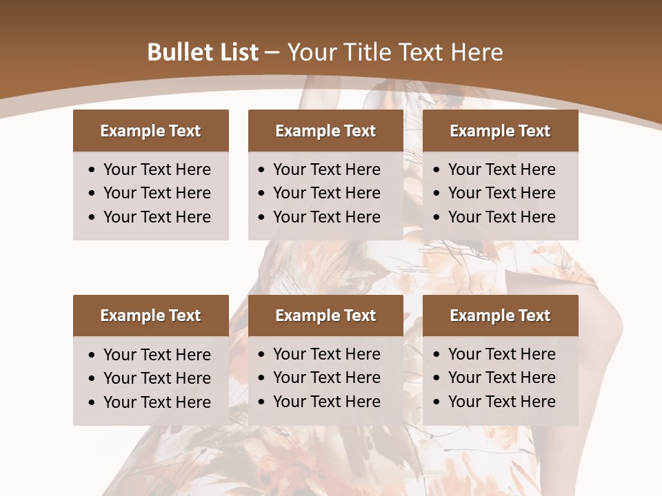 Lovely Hat Female PowerPoint Template