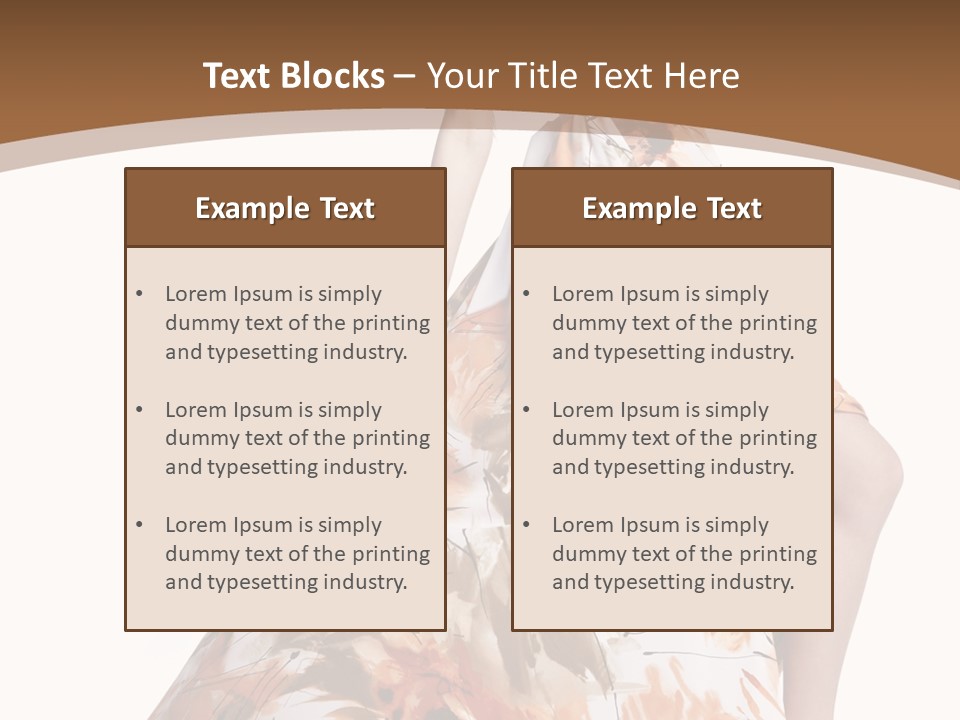 Lovely Hat Female PowerPoint Template