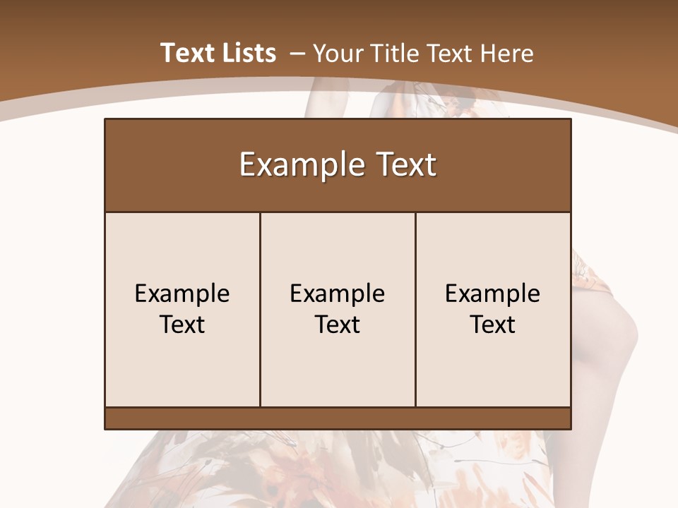 Lovely Hat Female PowerPoint Template