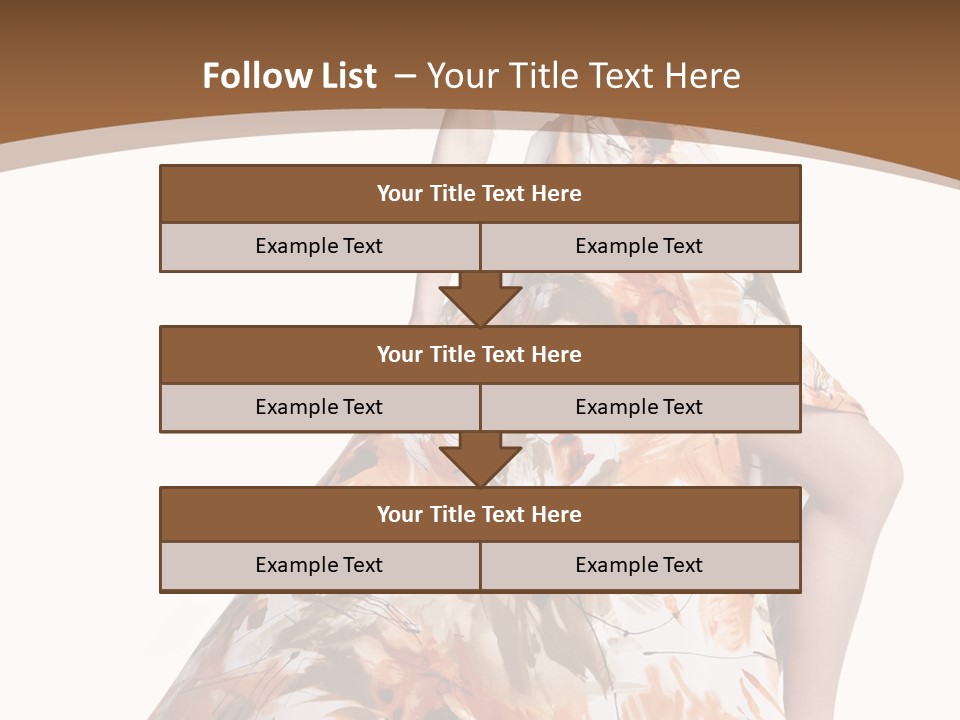 Lovely Hat Female PowerPoint Template