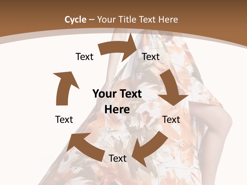 Lovely Hat Female PowerPoint Template