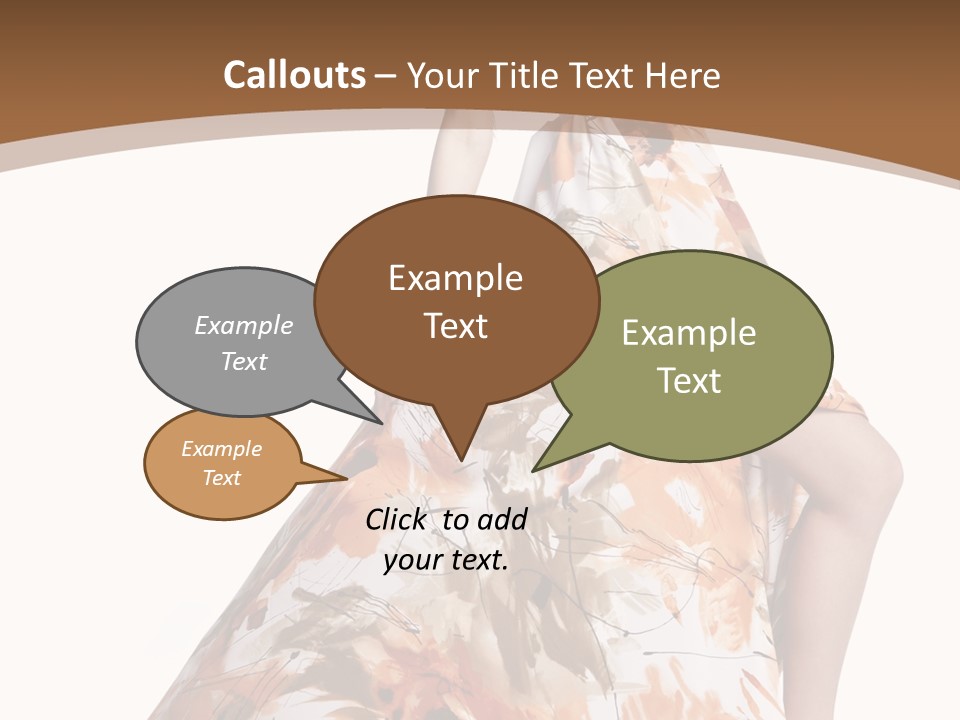 Lovely Hat Female PowerPoint Template