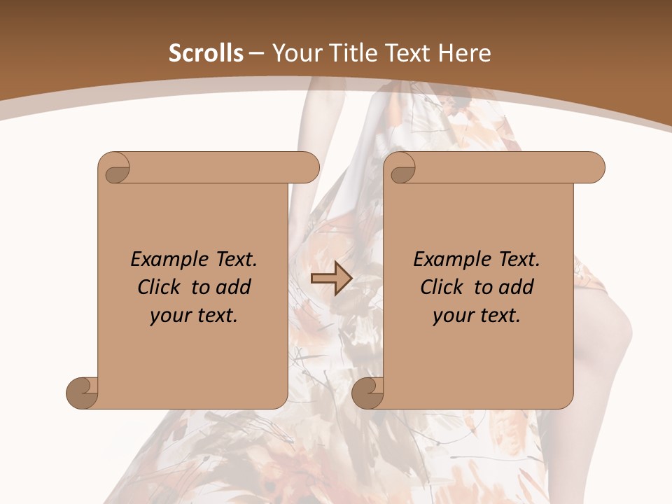 Lovely Hat Female PowerPoint Template