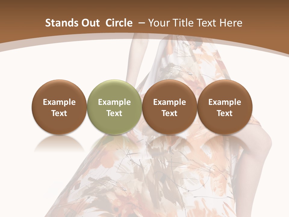 Lovely Hat Female PowerPoint Template