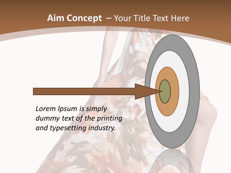 Lovely Hat Female PowerPoint Template