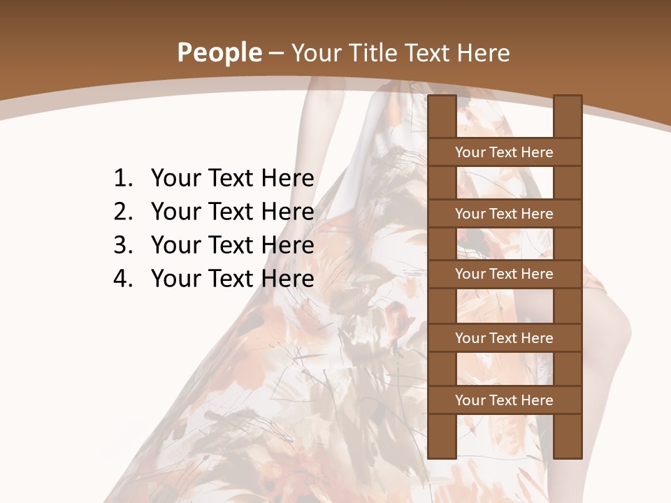 Lovely Hat Female PowerPoint Template