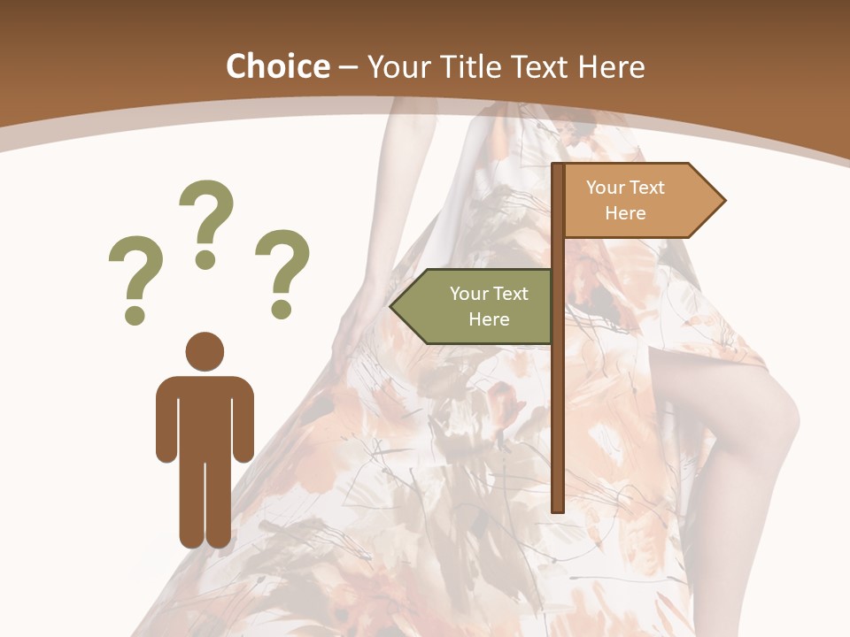 Lovely Hat Female PowerPoint Template