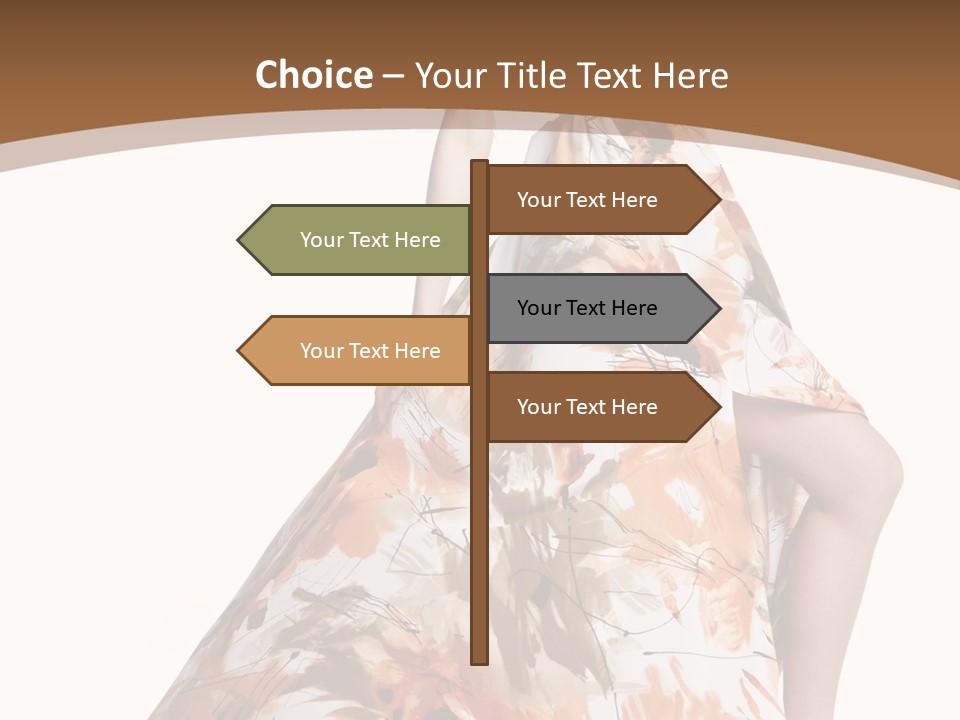 Lovely Hat Female PowerPoint Template