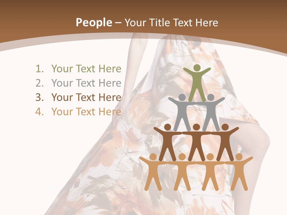 Lovely Hat Female PowerPoint Template