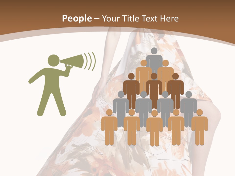 Lovely Hat Female PowerPoint Template