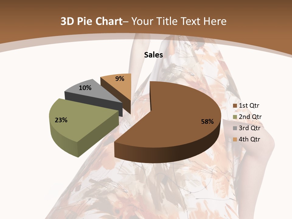 Lovely Hat Female PowerPoint Template