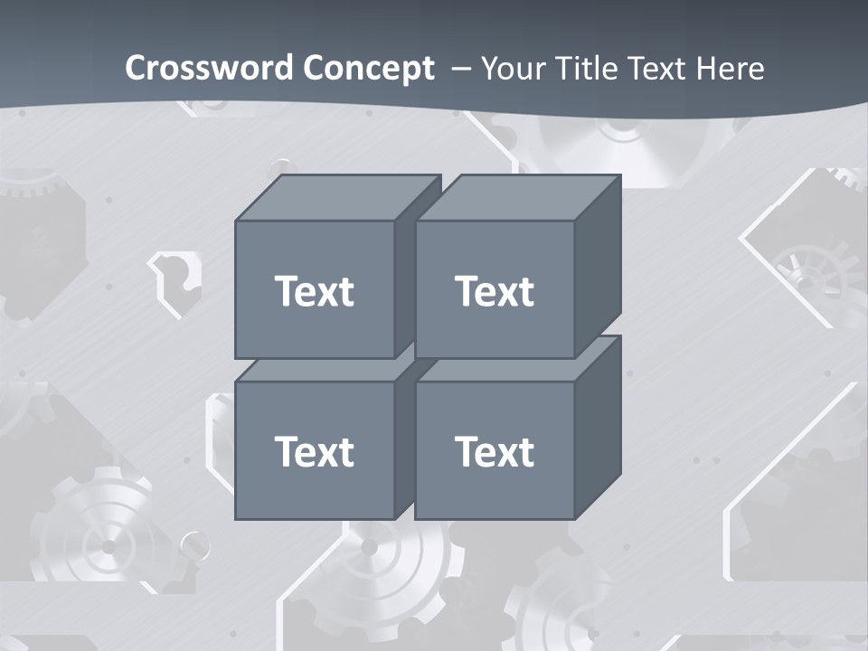 Gearwheels Business Technology PowerPoint Template