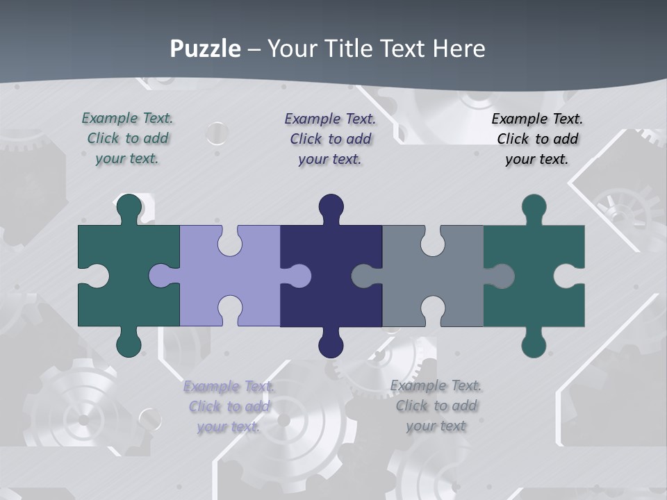 Gearwheels Business Technology PowerPoint Template