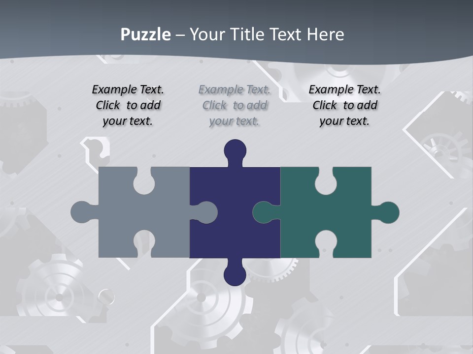 Gearwheels Business Technology PowerPoint Template