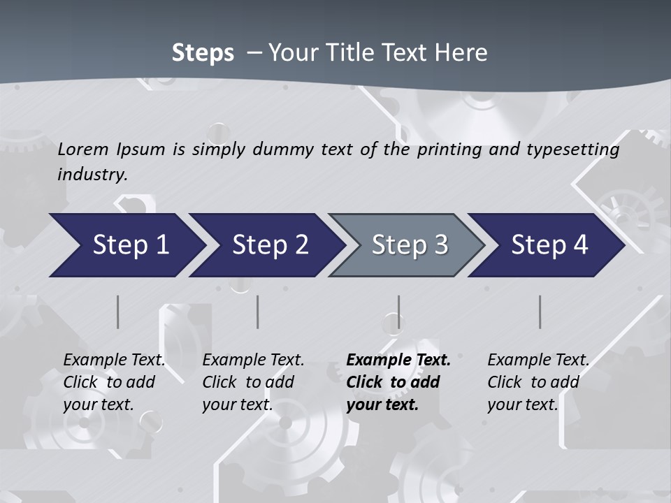 Gearwheels Business Technology PowerPoint Template