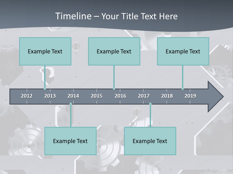 Gearwheels Business Technology PowerPoint Template