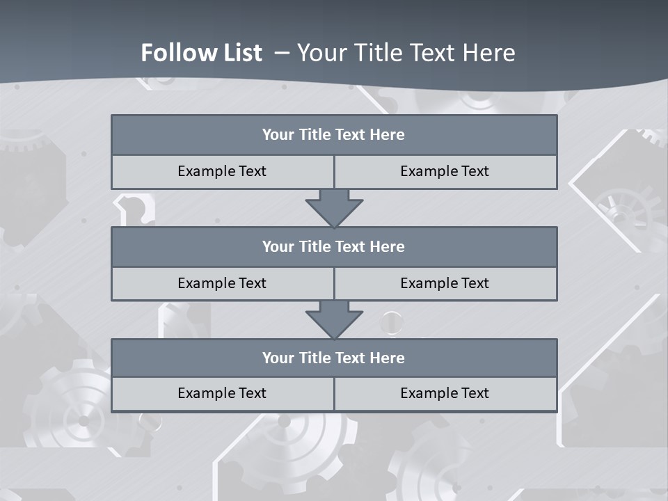 Gearwheels Business Technology PowerPoint Template