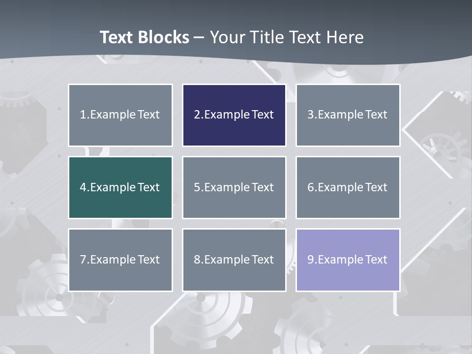 Gearwheels Business Technology PowerPoint Template