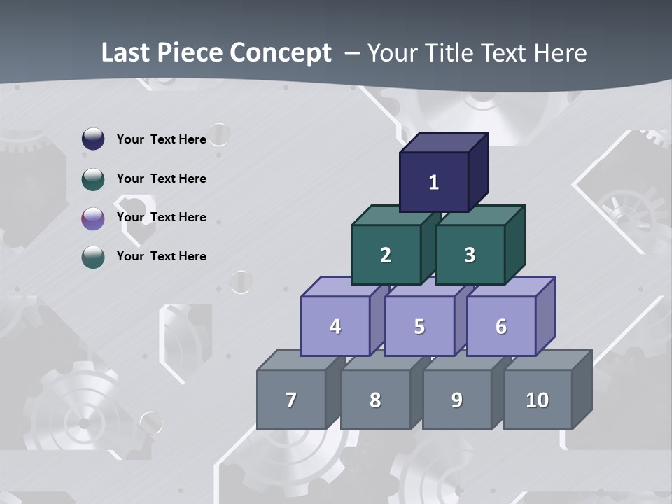 Gearwheels Business Technology PowerPoint Template