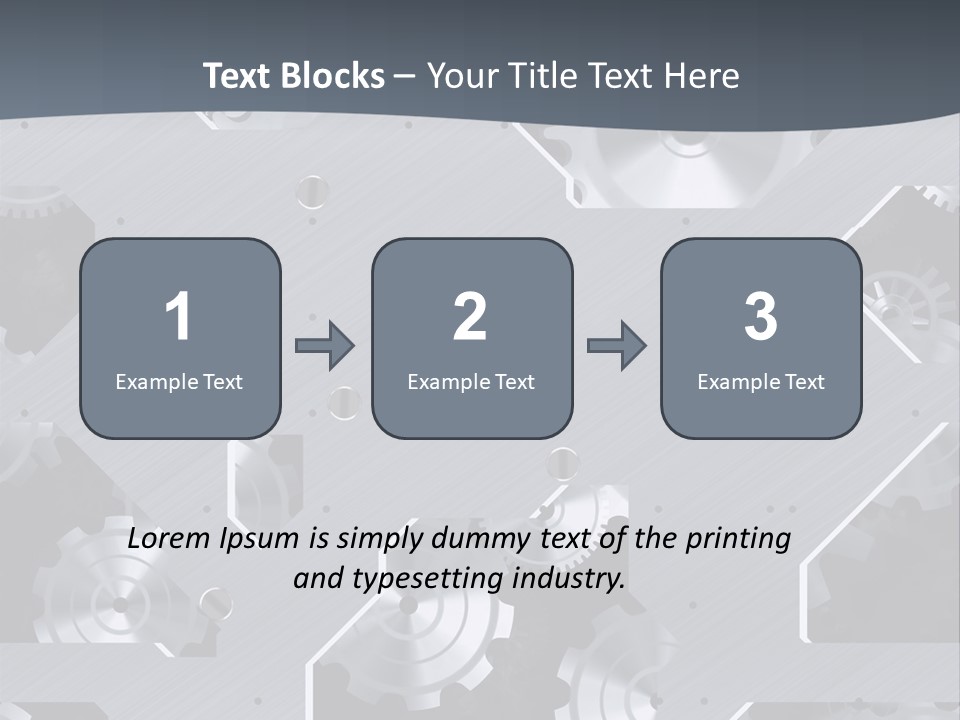 Gearwheels Business Technology PowerPoint Template