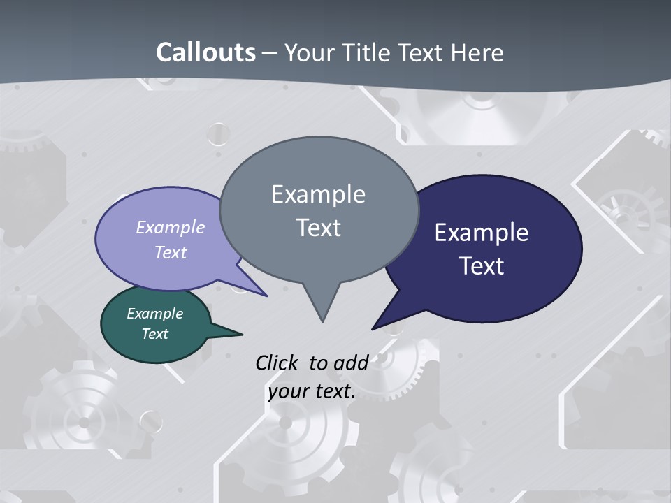 Gearwheels Business Technology PowerPoint Template