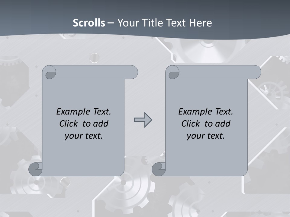 Gearwheels Business Technology PowerPoint Template