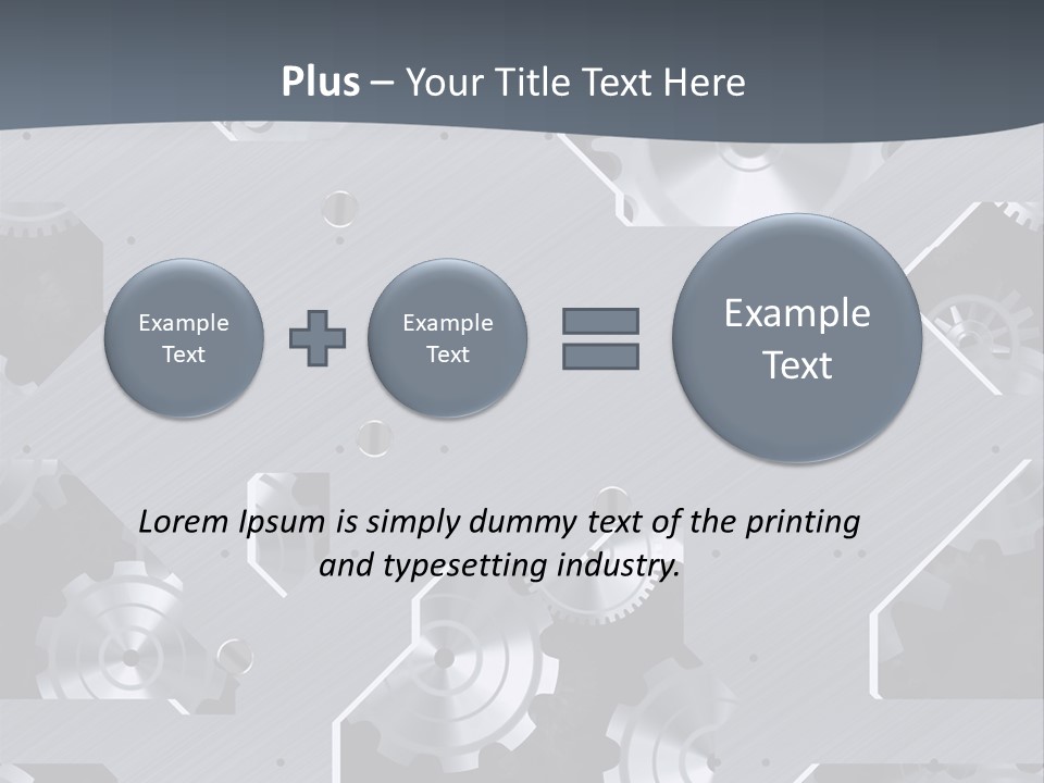 Gearwheels Business Technology PowerPoint Template