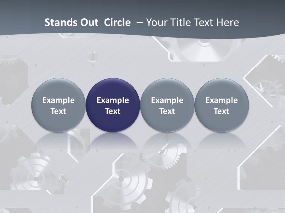 Gearwheels Business Technology PowerPoint Template