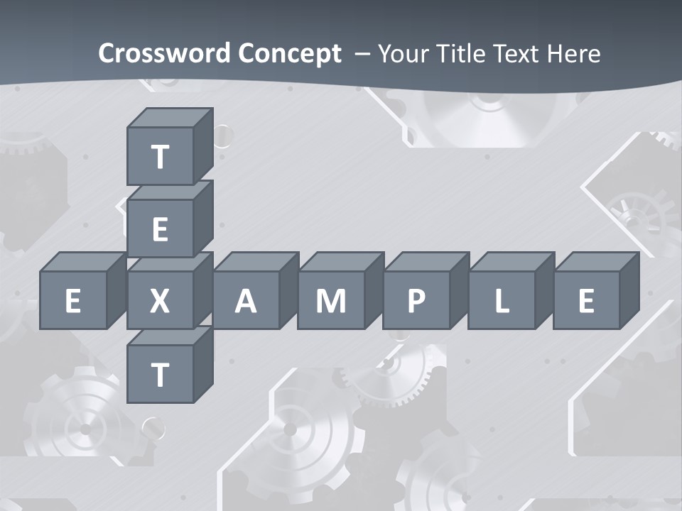 Gearwheels Business Technology PowerPoint Template