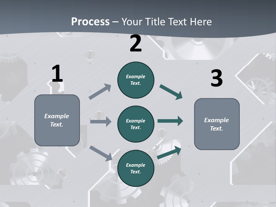 Gearwheels Business Technology PowerPoint Template