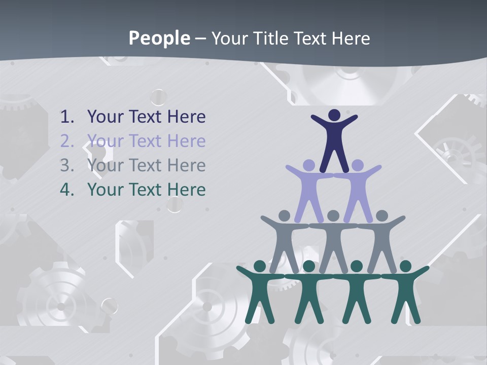 Gearwheels Business Technology PowerPoint Template