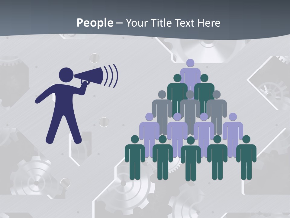 Gearwheels Business Technology PowerPoint Template