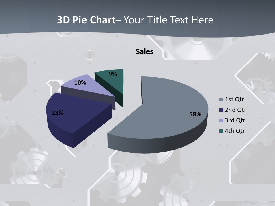Gearwheels Business Technology PowerPoint Template