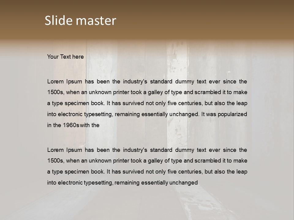 Brown Rural Apartment PowerPoint Template