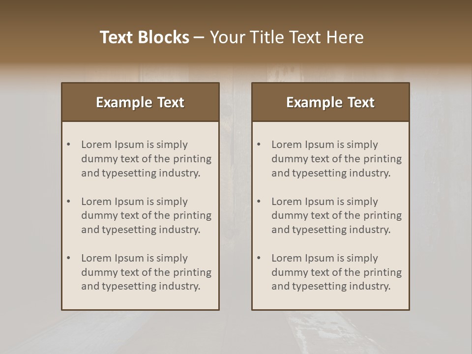 Brown Rural Apartment PowerPoint Template