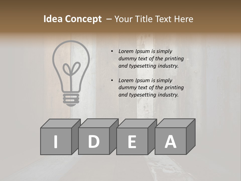 Brown Rural Apartment PowerPoint Template