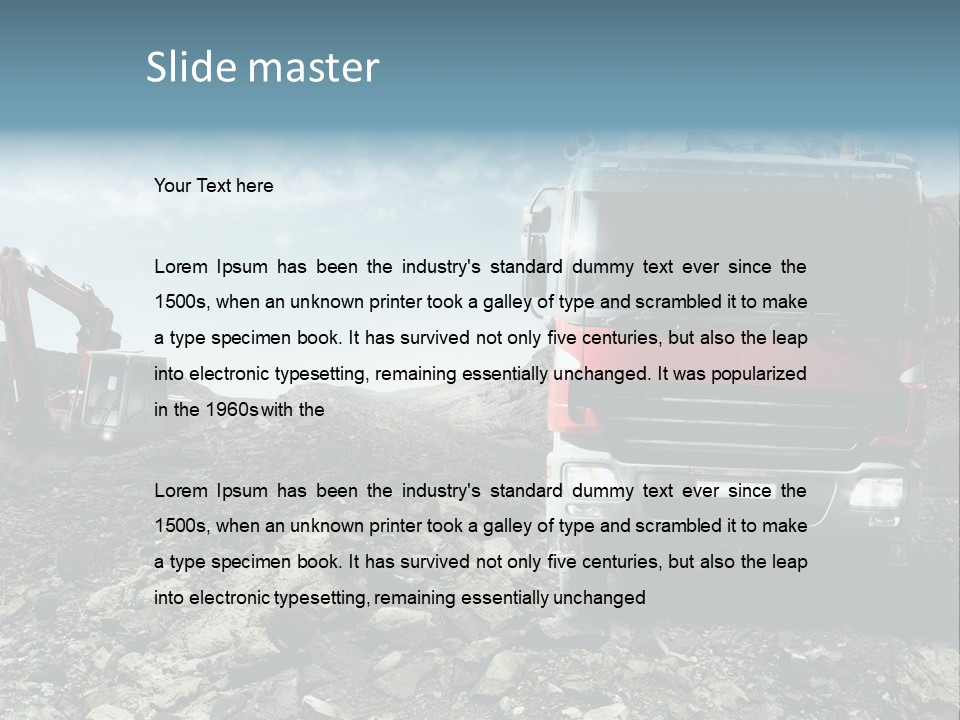 Vision Heat Hill PowerPoint Template