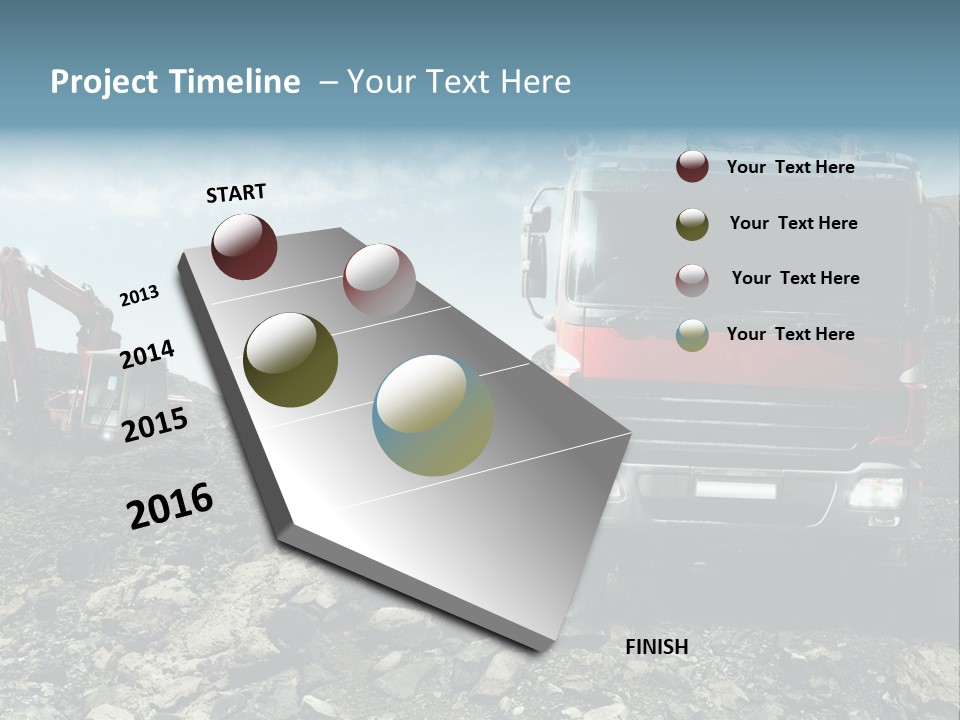 Vision Heat Hill PowerPoint Template