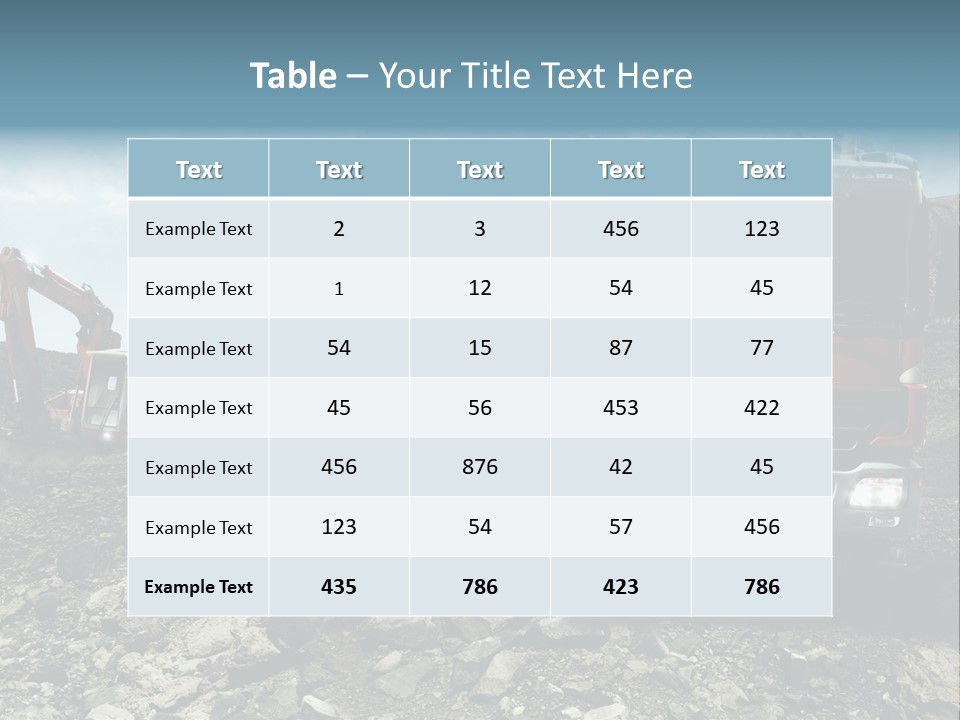 Vision Heat Hill PowerPoint Template