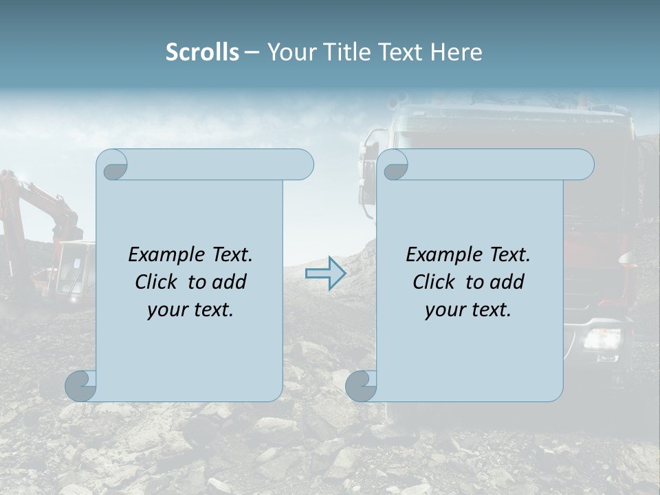 Vision Heat Hill PowerPoint Template