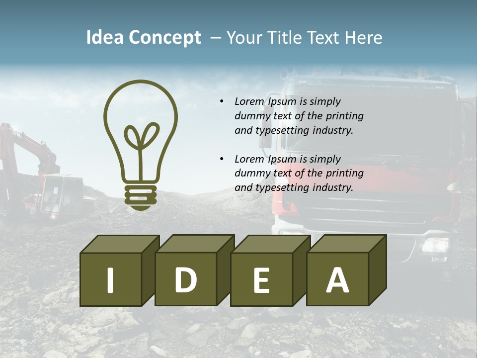 Vision Heat Hill PowerPoint Template