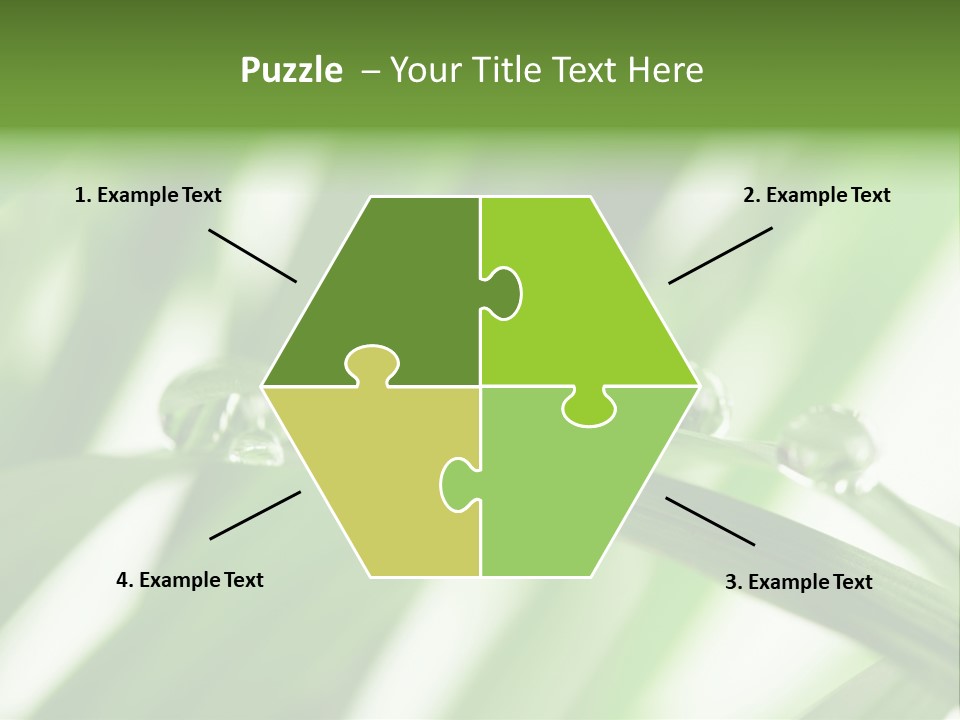 Harmony Dew Drop Environment PowerPoint Template