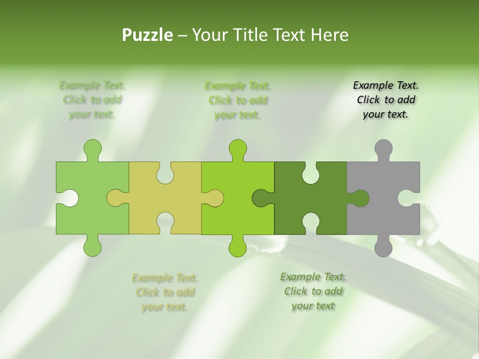 Harmony Dew Drop Environment PowerPoint Template