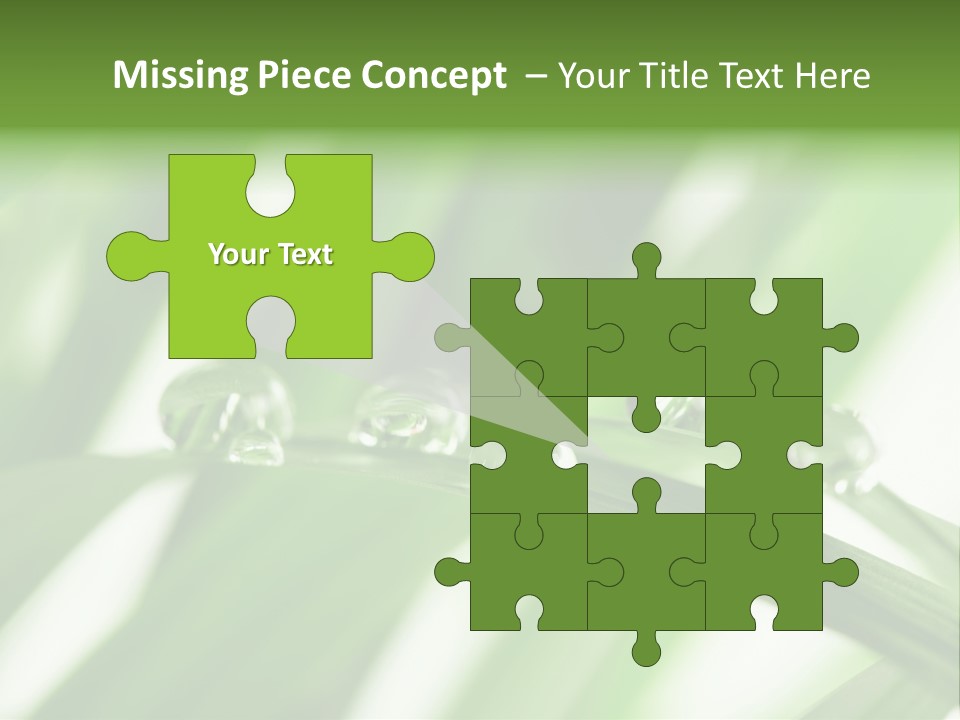 Harmony Dew Drop Environment PowerPoint Template