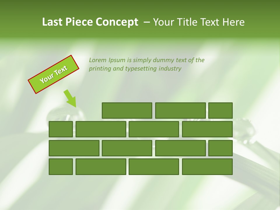 Harmony Dew Drop Environment PowerPoint Template