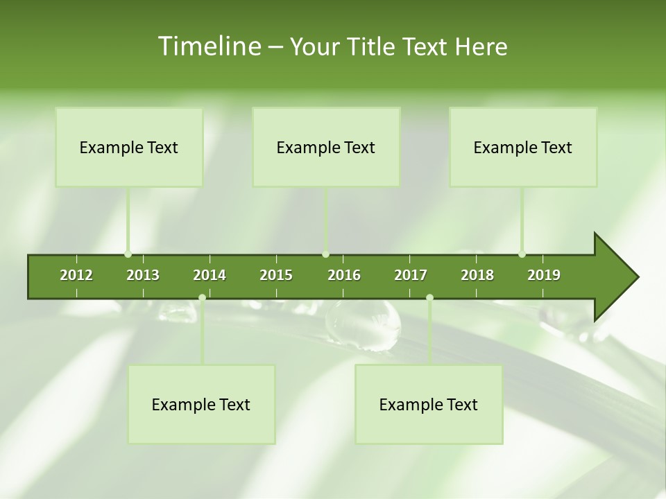 Harmony Dew Drop Environment PowerPoint Template